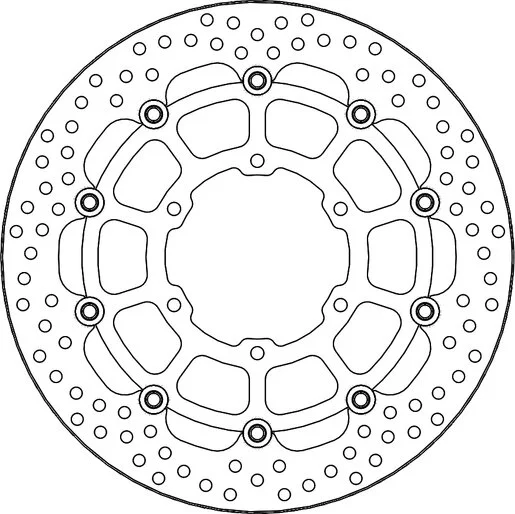 Rotor de curse flotant din oțel inoxidabil din seria Halo, 1, nordicamoto.ro