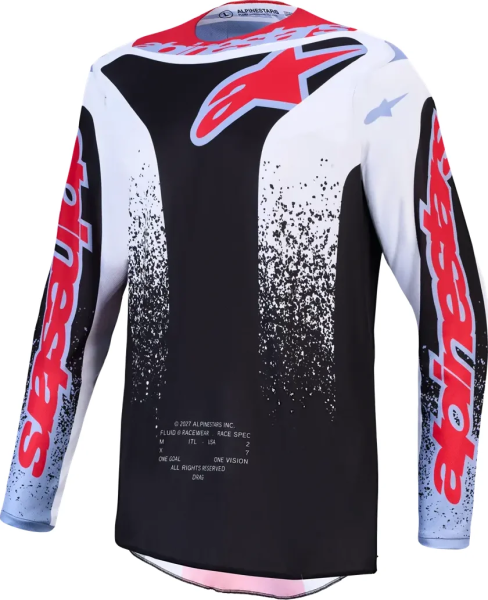 Tricou Alpinestars Fluid Drag Negru/Alb/Rosu S, 1, nordicamoto.ro