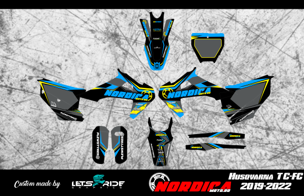 Kit stickere NordicaMoto Husqvarna  TC / FC 2019–2022