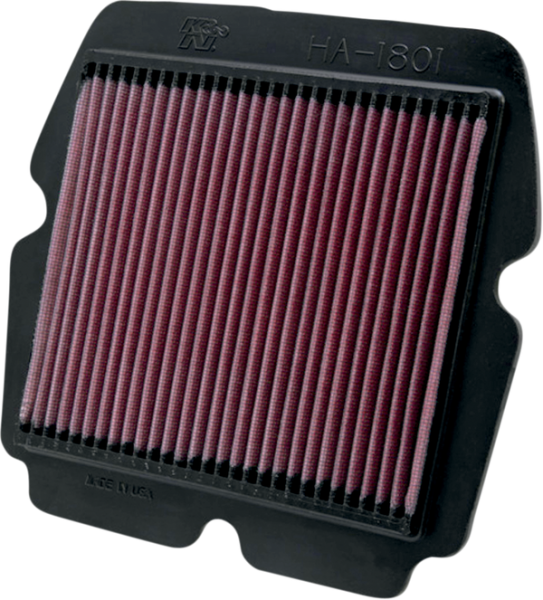 High-flow Air Filter Black, Red, 1, nordicamoto.ro