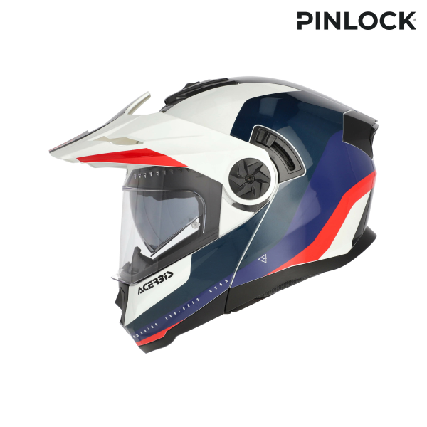 Casca Flip-up Acerbis Rider Graphic Alb/Albastru/Rosu XL-11