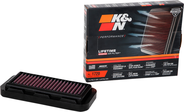 High-flow Air Filter - Indian Black, Red, 1, nordicamoto.ro
