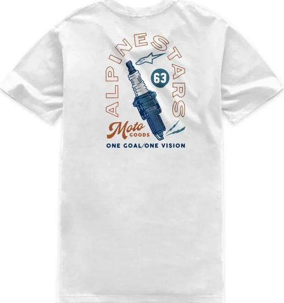 Csf Sparky T-shirt White  2XL, 3, nordicamoto.ro