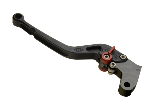 Racing Brake And Clutch Lever Anodized, Black, Red, 2, nordicamoto.ro