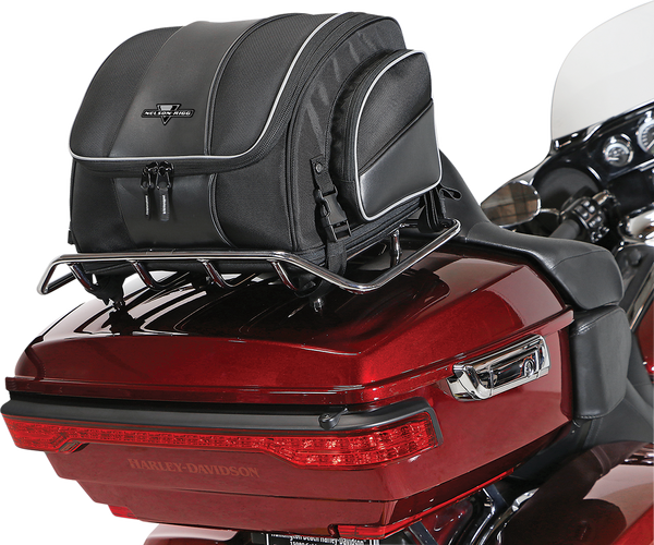 Route 1 Weekender Backrest Rack Bag Black, 5, nordicamoto.ro