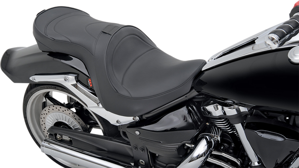 Low-profile Touring Seat With Ez Glide Ii Backrest Option Black-3