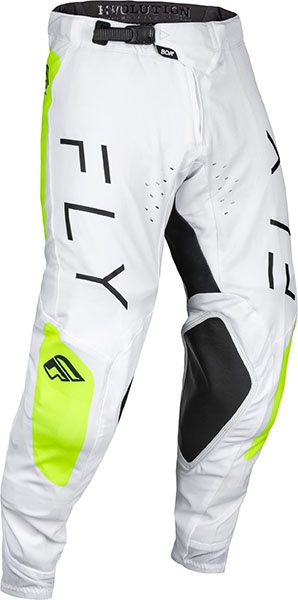 Pantaloni MX Fly Evolution 138 Alb/Fluo Galben-2