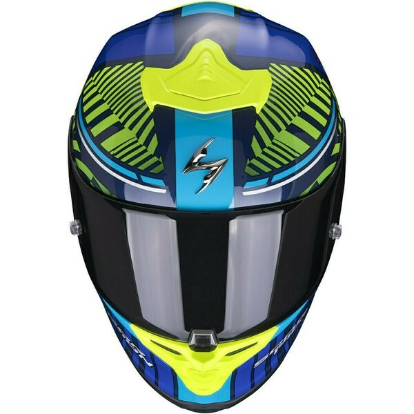 Casca Integrala Scorpion EXO R1 Air Victory Blue/Yellow Fluo-0