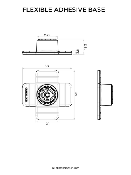 Bază Adezivă Quad Lock 360-0