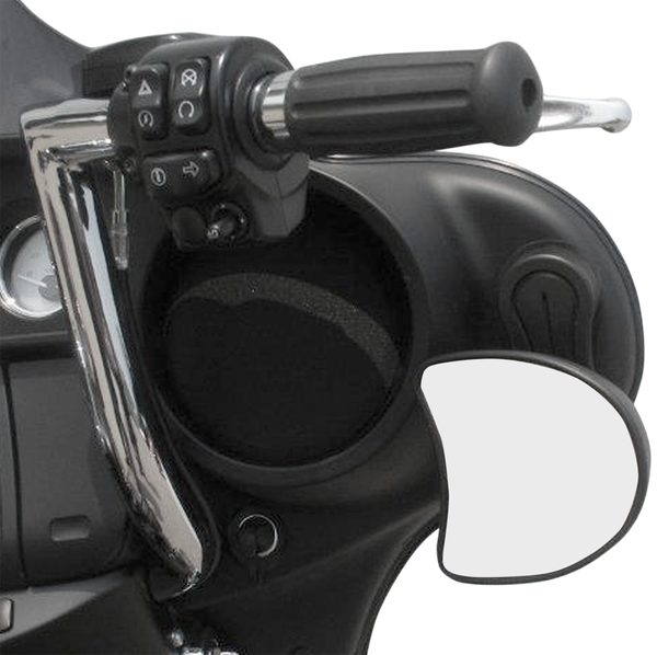 Fairing Mirror Drop Bracket Kit Black, 2, nordicamoto.ro