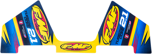 Fmf Exhaust Replacement Decal Blue, Yellow 