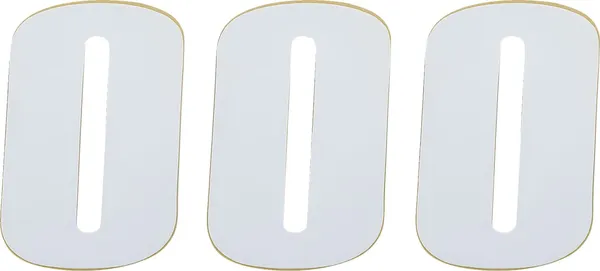 MOOSE RACING Vinyl Race Numbers White -0