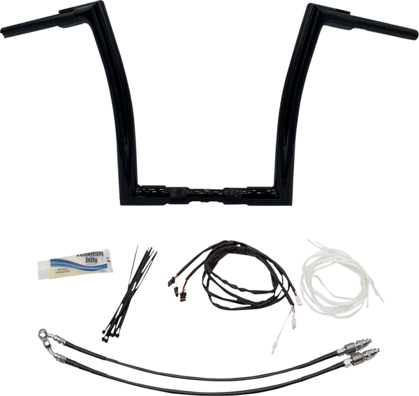 1-1/2(r) Ez Install Flat Top Handlebar Kit Black, 1, nordicamoto.ro