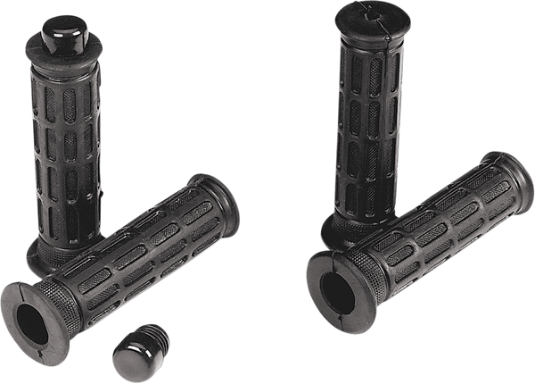 Laser Street Grips Black, 1, nordicamoto.ro