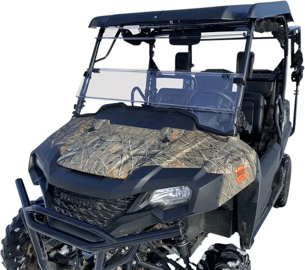 Deluxe Full Folding Windshield Clear -1