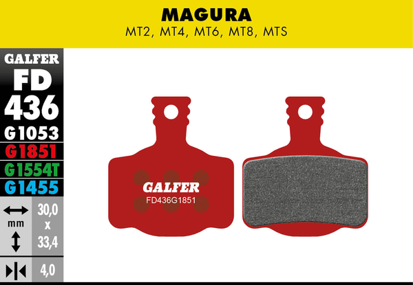 G1851 Advanced Brake Pads, 1, nordicamoto.ro