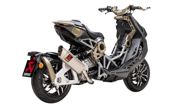 Slip-on Line Muffler Scooter Titanium-4