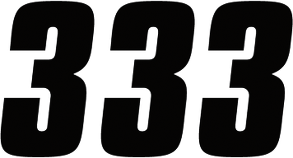 Number Stickers Black, 1, nordicamoto.ro