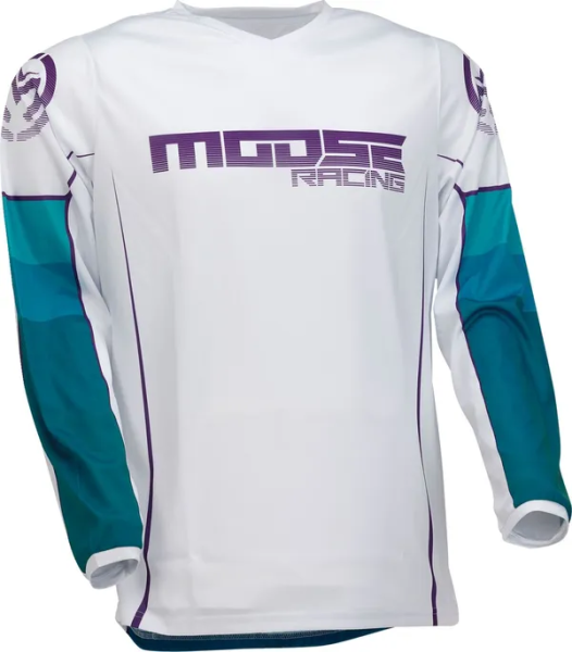 Tricou Moose Racing Qualifier Blue/White-3