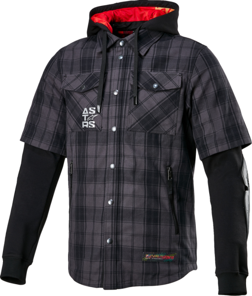 Mse Tartan Jacket Black, Gray -2