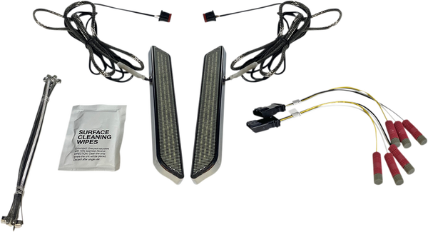 Universal Led Front Fork Lightz Chrome, 1, nordicamoto.ro