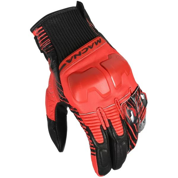 Manusi de piele MACNA ULTRAXX S Negru/Rosu, 7, nordicamoto.ro