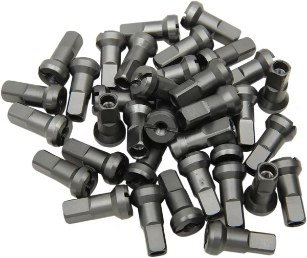 MOOSE RACING Nipple Set Polished, Anodized, Titanium Gray 