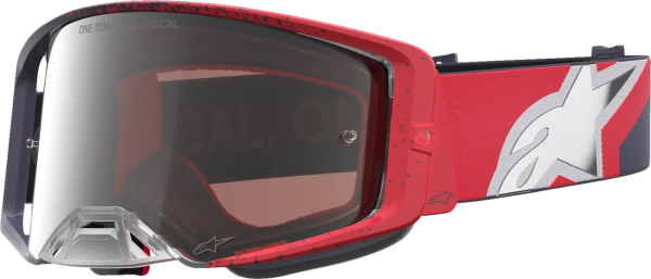 Ochelari Alpinestars Supertech Hiten Negru/Rosu/Lentila Colorata, 1, nordicamoto.ro