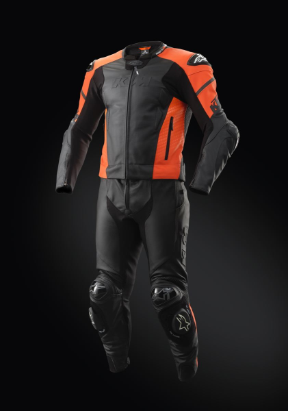 Costum de piele KTM Radius Portocaliu/Negru-0