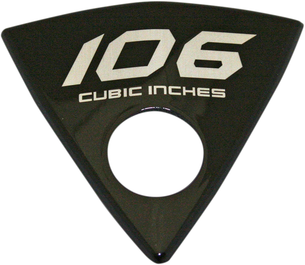 The Cheese Wedge Replacement Emblem/badge Black, Silver, 1, nordicamoto.ro