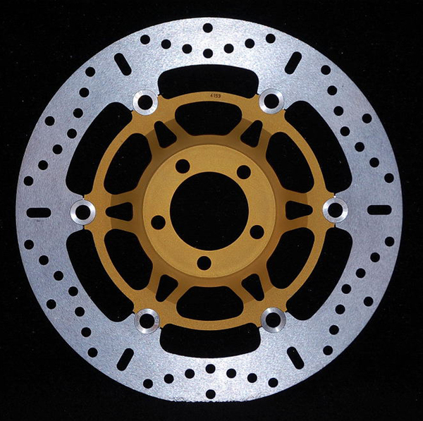 Brake Rotor X Series Floating Round Gold, Stainless Steel, 2, nordicamoto.ro