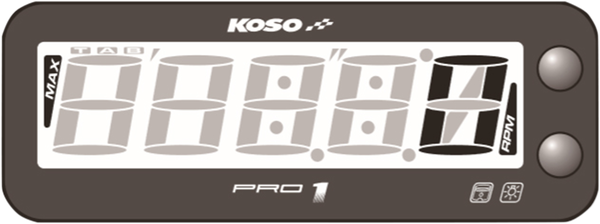 Pro-1 Tachometer Black, 1, nordicamoto.ro