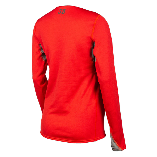 Bluza Dama Klim Base Layer Solstice Shirt 3.0 Chili Pepper - Castlerock Gray-4