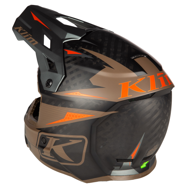 Casca Klim F3 Carbon Pro Off-Road ECE STRIKER CARBON GLOSS BLACK-7