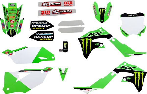 Complete Graphics Kit Black, Green, 2, nordicamoto.ro