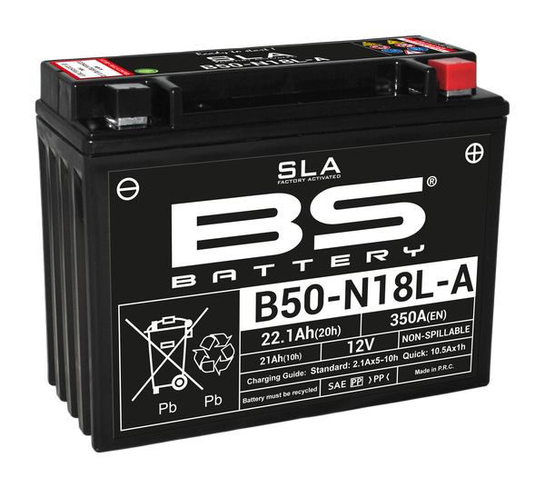 Sla Factory- Activated Agm Maintenance-free Battery Black -0