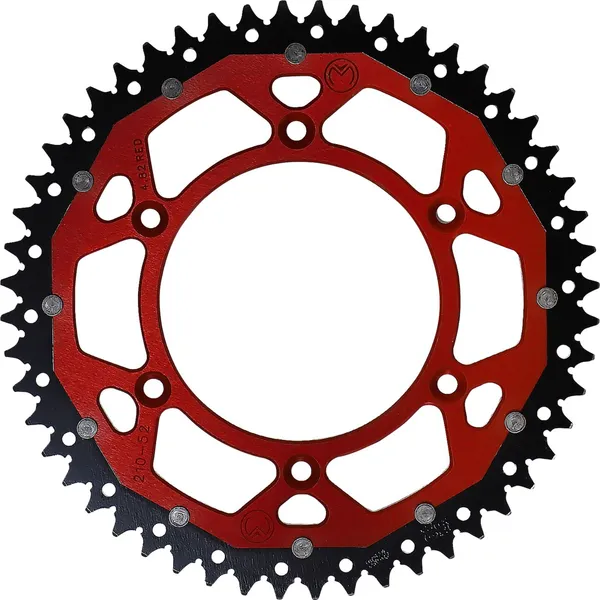MOOSE RACING Pinion dublu roșu, 1, nordicamoto.ro