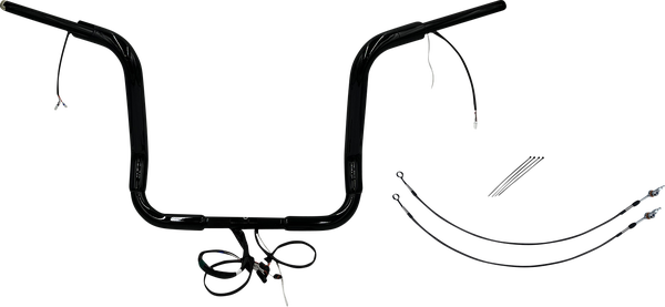 Plug & Play Ez Install 1-1/2(r) Round Top Handlebar Kit Black, 2, nordicamoto.ro
