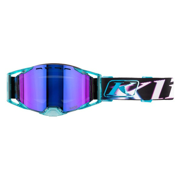 Ochelari Snowmobil Klim Rage Fragment Hi-Vis Dark Smoke Silver Mirror-1