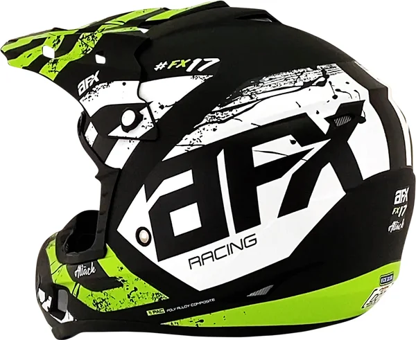 Casca AFX FX-17 Attack Black/Green L, 5, nordicamoto.ro