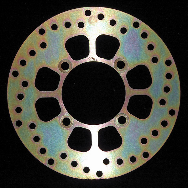 Round D-series Fixed Offroad Brake Rotor Gold, Zinc, 1, nordicamoto.ro