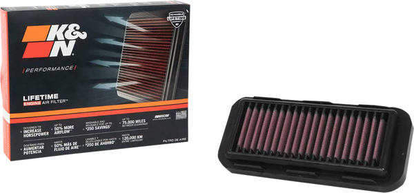 High-flow Air Filter - Indian Black, Red, 3, nordicamoto.ro