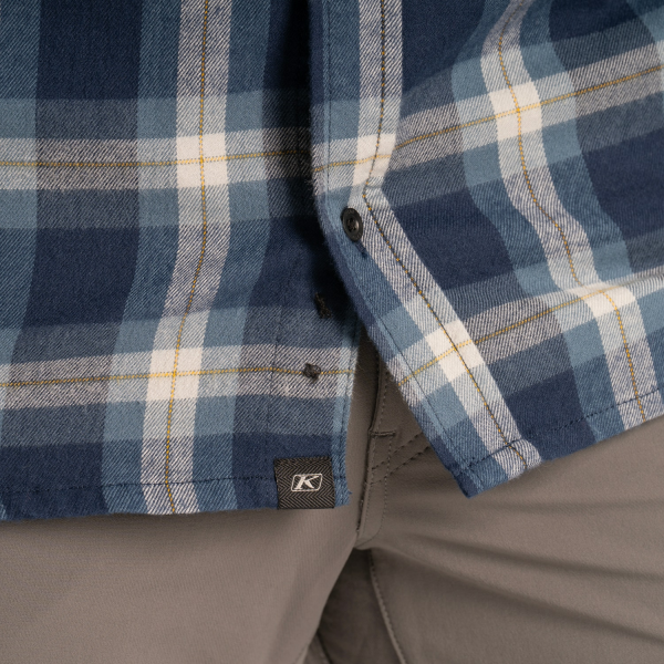 Cămașă flanel bărbați  Klim Alderson Midweight Black - Asphalt, 15, nordicamoto.ro