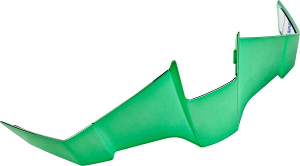 Spoiler spate pentru cască Threshold, verde, XS/S, 1, nordicamoto.ro