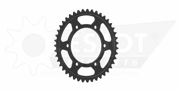 Pinion standard spate 525 negru, 1, nordicamoto.ro