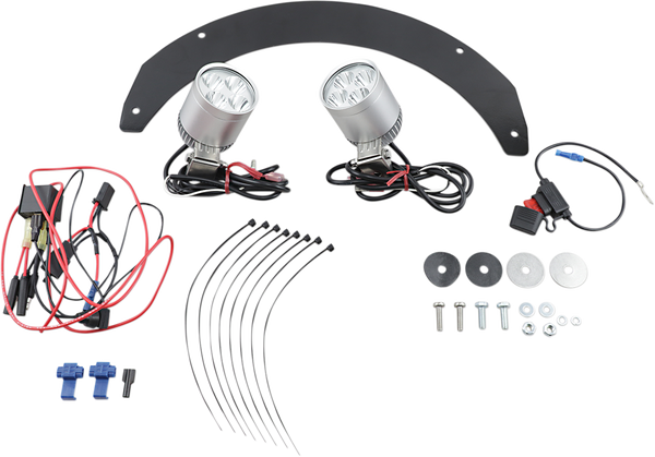 Fairing Mounted Led Driving Lights Silver, 2, nordicamoto.ro