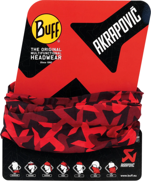 Scarf Akrapovic Bk Black, Red 