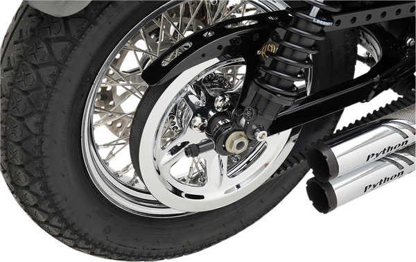 Chrome Outer Rear Pulley Insert Chrome, 2, nordicamoto.ro