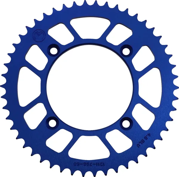 MOOSE RACING Rear Aluminum Sprocket Blue -0