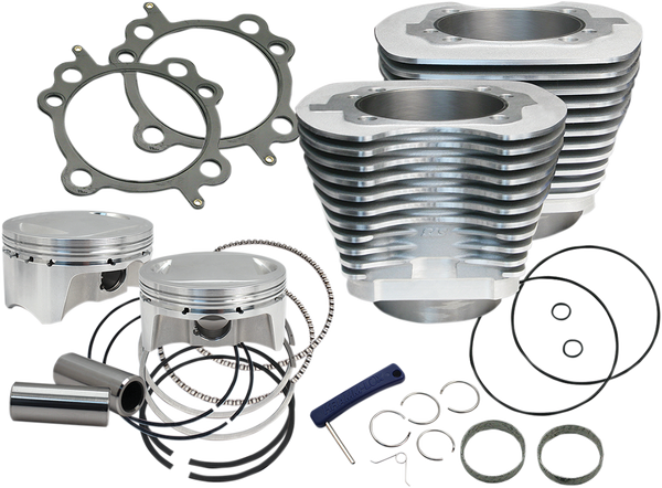 Bolt-in Sidewinder® 4(r) Big Bore Kits Silver, 1, nordicamoto.ro